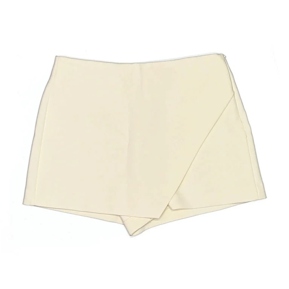 Zara Cream Skort with Unique Design
